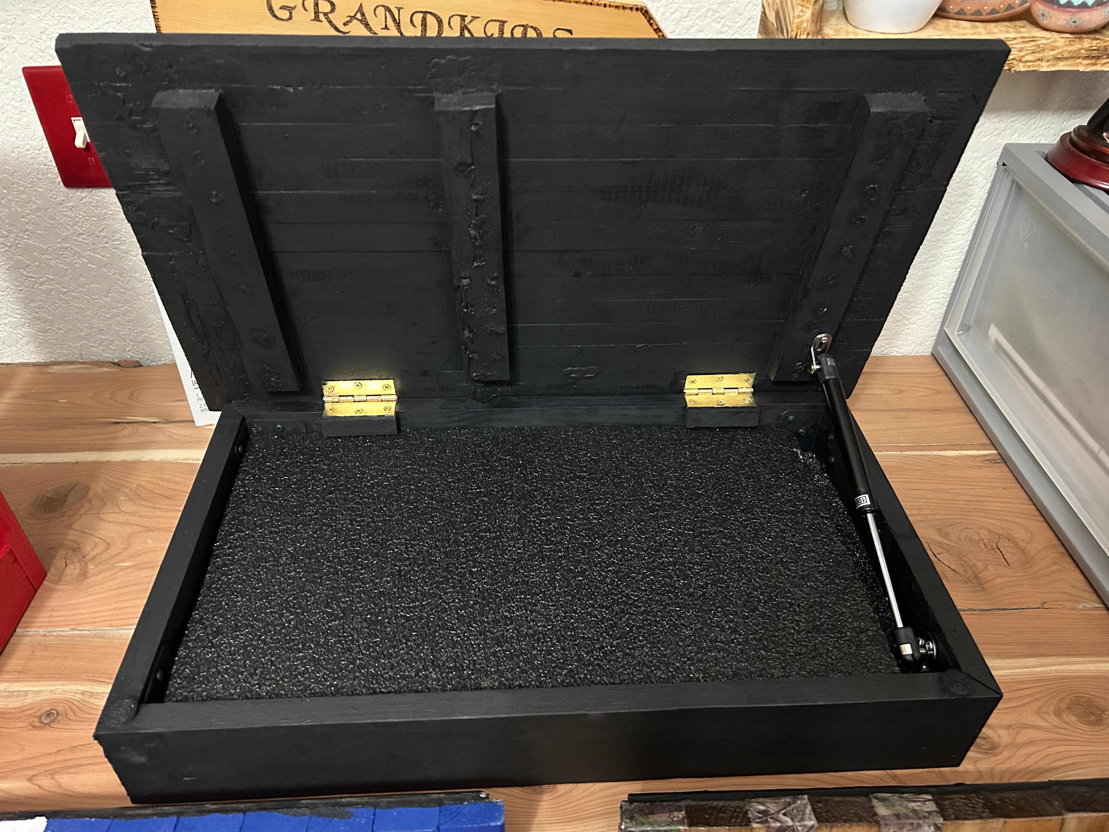 Gun Concealment box with fob lock